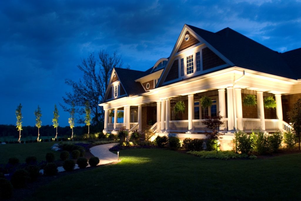 Rural property landscape lighting tips from Nite Time Decor Oakville