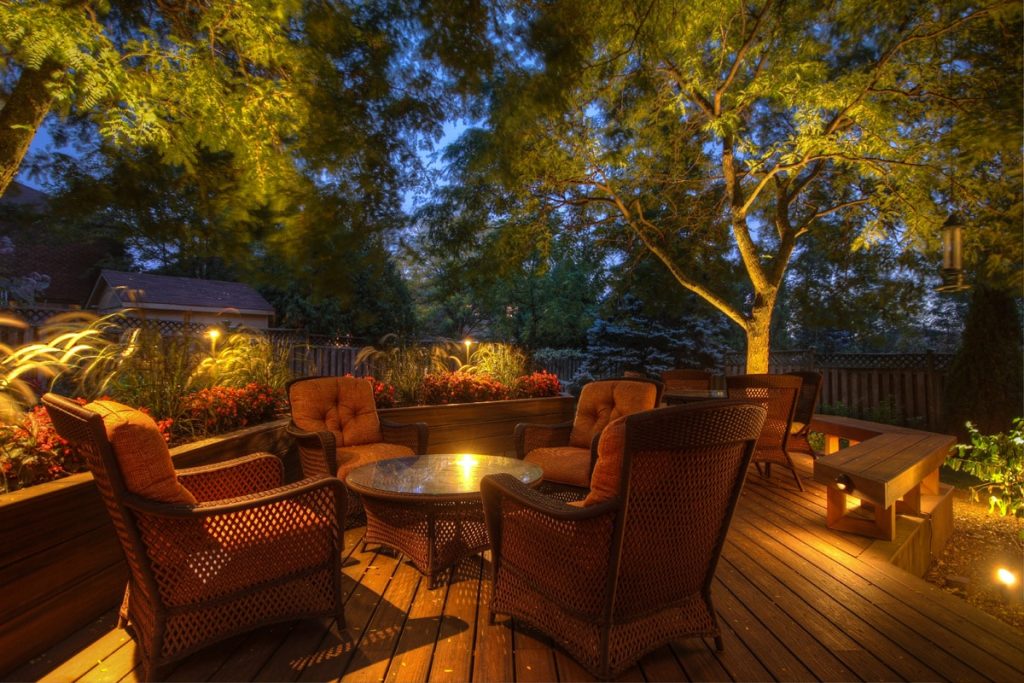 In deck lighting for your backyard