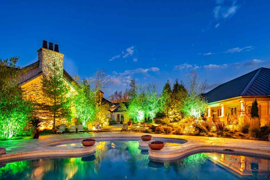 Top 10 reasons to install landscape lighting, looks great all year long