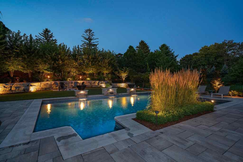 Pool pation lighting ideas by Nite Time Decor